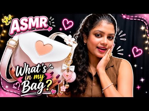 ASMR What’s In My Bag | My Real Voice | 👜😍