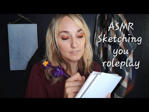 ASMR | Sketching You Roleplay 🗒✏️ | Featuring Fun Pens 😆