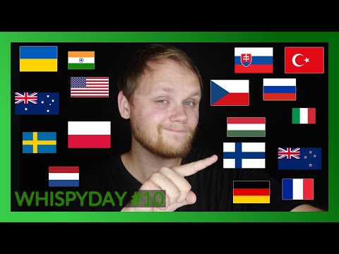 Whispering "one two three sleep" in 36 languages. [ASMR in different language]