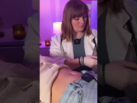ASMR Stomach Examination 🩷 #asmr #asmrrealperson #asmrmedical #asmrtingles #asmrsounds