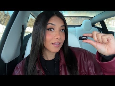 ASMR| Canadian Mouth Sounds In My Tesla 🇨🇦👄 (30 minutes) 