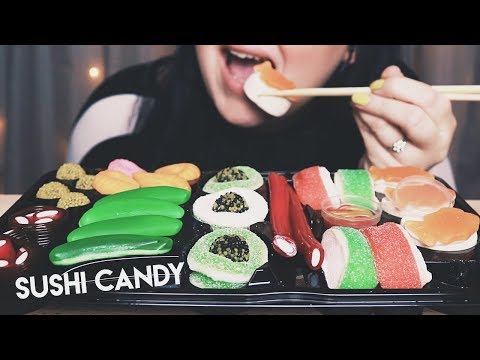 ASMR SUSHI GODIS? (Chewy eating sounds för er!)