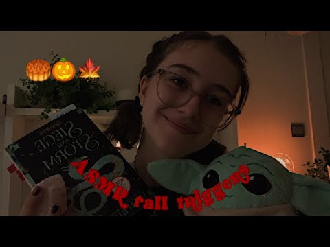 ASMR cozy autumn triggers!🍂🎃