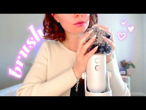 personal attention ASMR 💗 | up close whispers, face & mic brushing