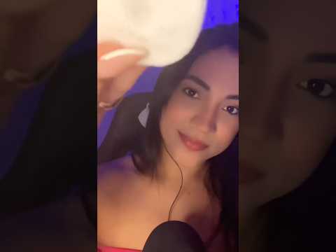 Limpeza de pele em amar #asmr #relxing #tingles