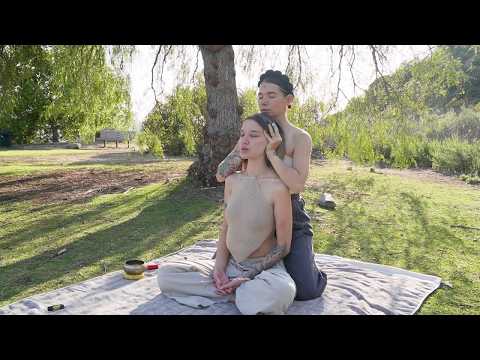 Healing Massage in the Park | Hair Brushing & ASMR Massage
