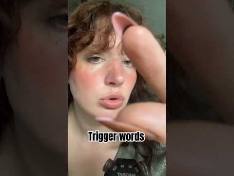 Stuttering trigger words asmr #asmr #triggersforsleep #triggerwords #whispering
