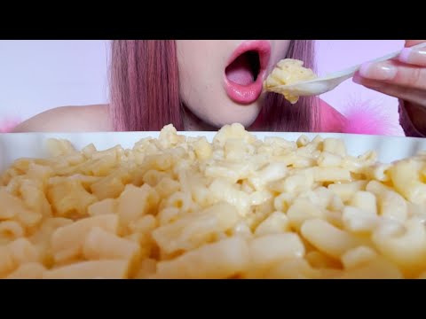 ASMR EATING MAC N CHEESE (NO TALKING)🧀 *4 SERVINGS*