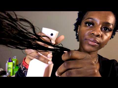 ASMR 🍒 Curly Hair Slick Back Salon Roleplay (over explaining + up close personal attention)