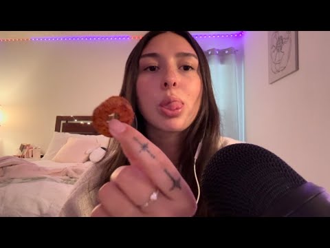 ASMR EATING GUMMIES,YAPPING & MICBRUSHINGシ