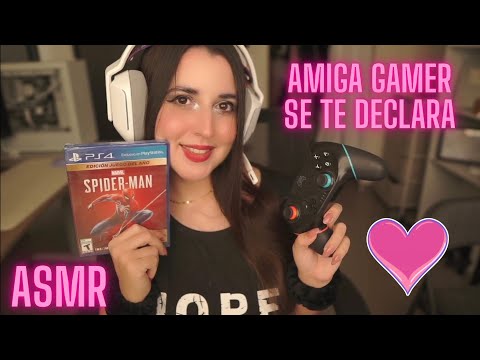 ASMR en ESPAÑOL / ❤️ Tu MEJOR AMIGA GAMER  SE TE DECLARA  🎮 / ROLEPLAY SOFT SPOKEN