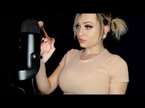 ASMR Mic Brushing with Uplifting Affirmations