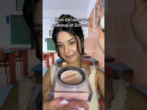 Rich girl does your makeup at school #asmr