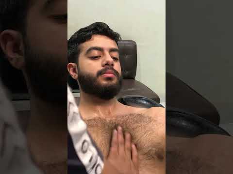 Relaxing Chest Rub #chestmassage #relaxation #bodymassage #asmr #lahoribarber #relaxing #shorts
