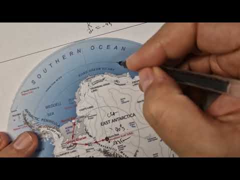 ASMR: All about South Pole ❄️ Antarctica | Statistics and Facts | ASMR map tracing