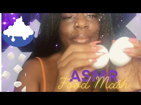 ASMR Food Smash. Messy, sticky, mushy sounds