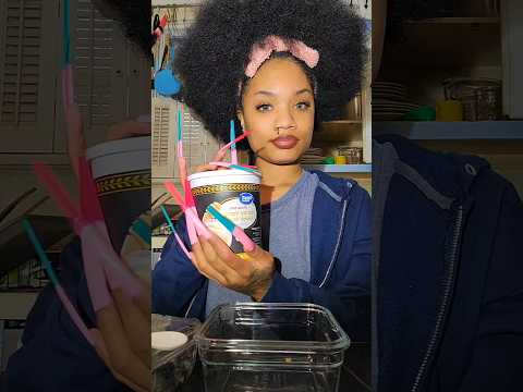 ASMR how I make breakfast with long nails 😳🫣 #shorts #asmr