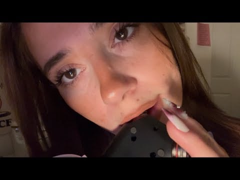 ASMR Close Up Mouth Sounds Starts Slow Finish Fast ( Tascam ASMR)