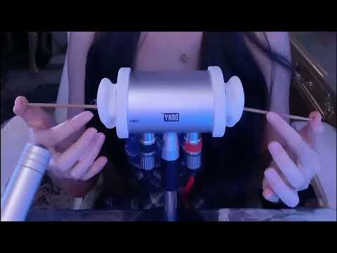 Tingly Ear Cleaning ASMR with Goose Feather, Powder Puff & Cotton Swabs for Deep Sleep (No Talking)