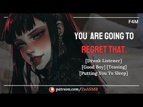 Goth Roommate Calls You A Good Boy [F4M] [Fdom] [Drunk Listener] [Teasing] [Caring] [ASMR Roleplay]