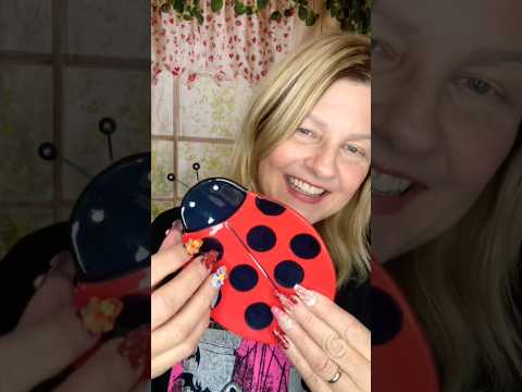 ASMR 10 Tingly Triggers in 1 Minute | Tapping with Long Nails 😍🌺🐞 #asmrtapping #asmr