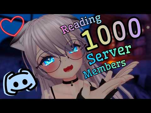[asmr] reading EVERY single username in my discord server! 🎉