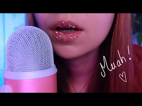 ASMR kiss & sticky sounds |👄 muaah