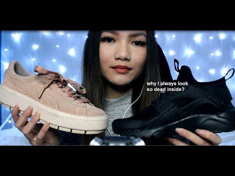 ASMR Shoe Collection Tapping & Scratching (No Talking) | Tascam dr-05 | ASMRhing