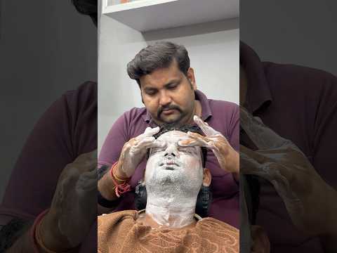 Shamboo Barber Face Cleaning Part-1 #asmr #headmassage #relaxing #indianbarber