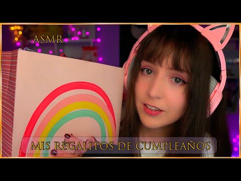 ⭐ASMR Mis REGALOS de Cumpleaños 🎁[Sub] ✨Sonidos Relajantes✨ en el Blue Yeti para Dormir