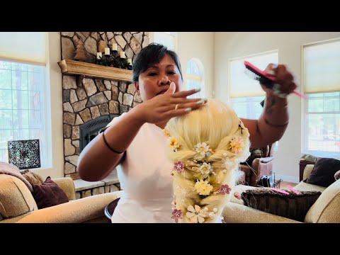 ASMR | Hair Styling | Perfectionist Hair Decorating | Hair Fixing - Adjustment - Finishing Touches 😆