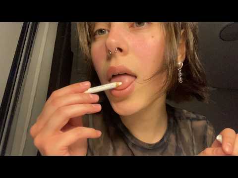 asmr spit painting your makeup