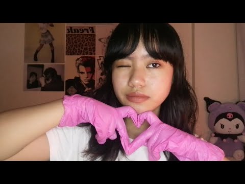 asmr intense vinyl glove sounds