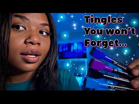 1 Hour of Tingly Face Drawing ASMR✍🏾– Personal Attention to Help You Sleep💤🩵💜💙