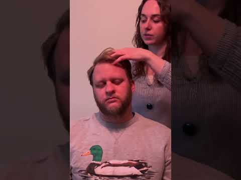 Scalp Scratching Massage ASMR #headmassage #oddlysatisfying #triggersforsleep #sleepasmr