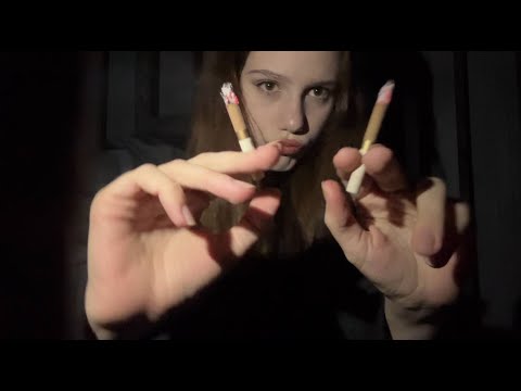 asmr Курю сразу две сигареты и мне П0хYй VAWË 🚬 girl smoking cigarette