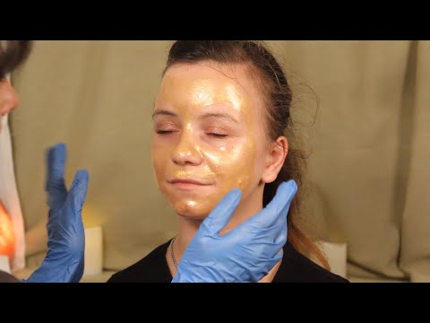 ASMR Face Care, Applying Peel Off Mask, Soft Talking