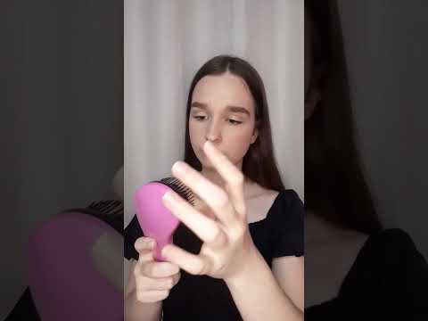 ASMR SONS COM ESCOVA sons para você relaxar #asmr #shorts #relaxante