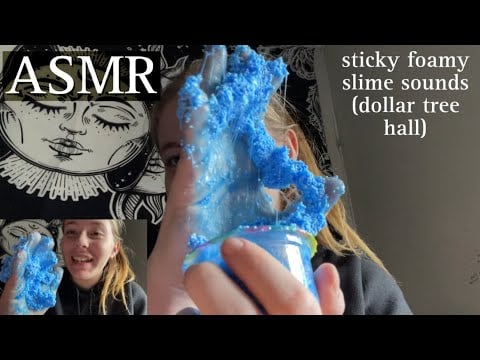 ASMR sticky foam sounds (dollar tree haul)