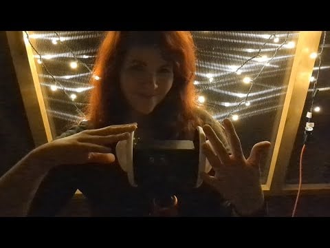 ASMR - Close Ear Triggers at Night in Nature - Soft Spoken Rambling in the Greenhouse