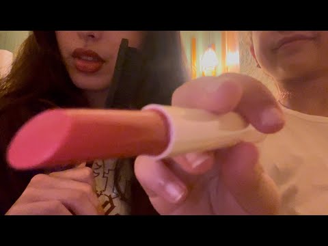 ASMR double makeup and hair in 2 minutes
