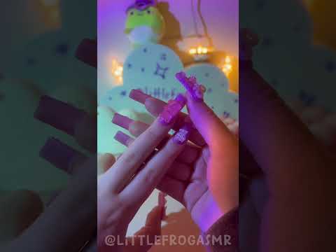 BDAY NAIL CHECK 💅🏻🎂 #asmr #nails #pink #cute
