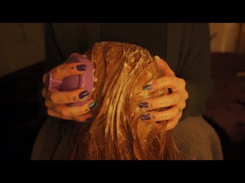 ASMR | Relaxing Hair Wash & Haircut | Brush, Spray, Scissors, Shampoo | No Talking | Unintentional