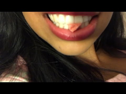 Upclose ASMR || IPhone 7 whisper ramble, gum chewing, mouth sounds 