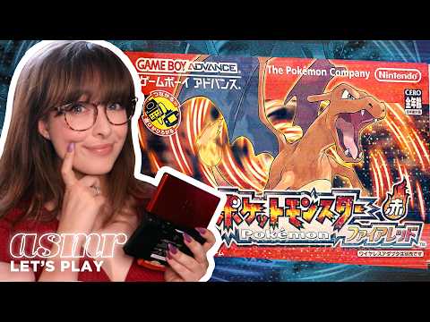 ASMR 🔥 Pokémon FireRed Nuzlocke | Relaxing Gaming Challenge! 🎮 Whispers & Nintendo DS Button Clicks