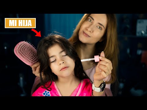 ASMR en español ATENCIÓN PERSONAL REAL a mi HIJA