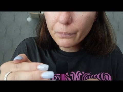 ASMR- Blowing air into the mic and hand movements and close up whispering 🌬️