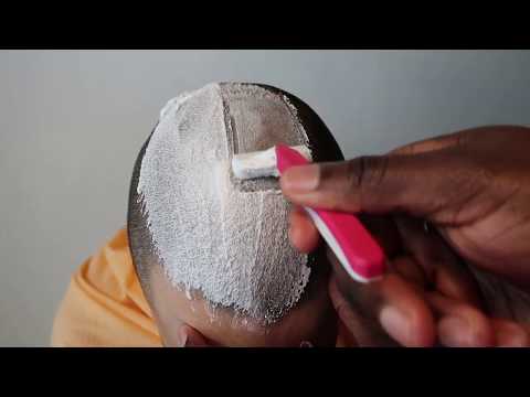 ASMR Barber Full Head Shaved with Women's RAZOR/ Tingly Sounds