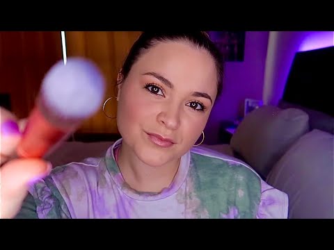 ASMR Tracing & Brushing Your Face For Relaxation (Personal Attention)
(Purple Theme💜)