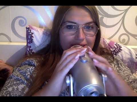 ASMR ramble whispering, close whispering, blue yeti